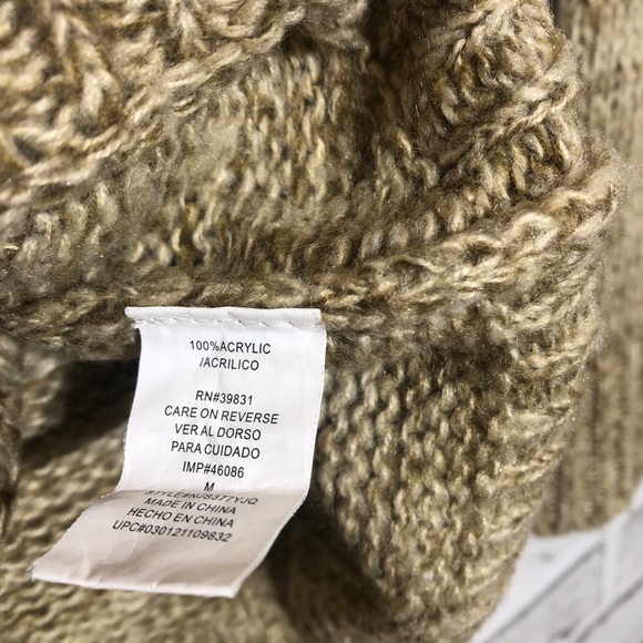 Rewind women’s Pug Soft TAN Knitted Sweater  M - Picture 7 of 7